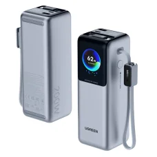 UGREEN PB728 (75702B) powerbanka, 25000 mAh, 200 W, QC + PD, sivá