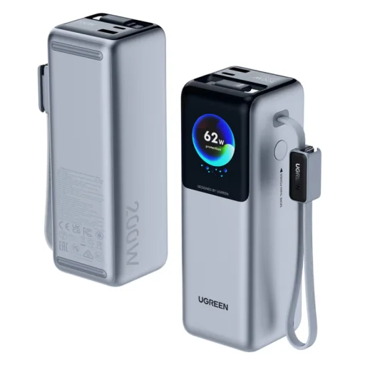 UGREEN PB728 (75702B) powerbanka, 25000 mAh, 200 W, QC + PD, sivá - 1