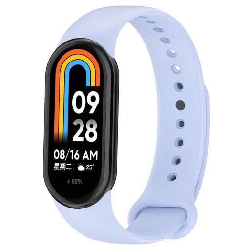 Techsuit - Óraszíj (W014) - Xiaomi Mi Band 8 / 8 NFC / 9 / 9 NFC / 10 - Serenity Blue üvegfólia - 1