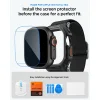 Apple Watch Ultra 1 / 2 / 3 (49 mm) Spigen Lite Fit Pro & tvrdené sklo matné čierne puzdro thumbnail