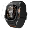 Apple Watch Ultra 1 / 2 / 3 (49 mm) Spigen Lite Fit Pro & edzett üvegfólia matt fekete tok thumbnail