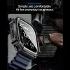 Apple Watch Ultra 1 / 2 / 3 (49 mm) Spigen Rugged Armor a tvrdené sklo, matné čierne puzdro thumbnail