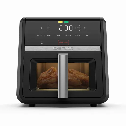 Chefman TurboFry Touch Digital Air Fryer XL 8.5L DC Motor Window - 10