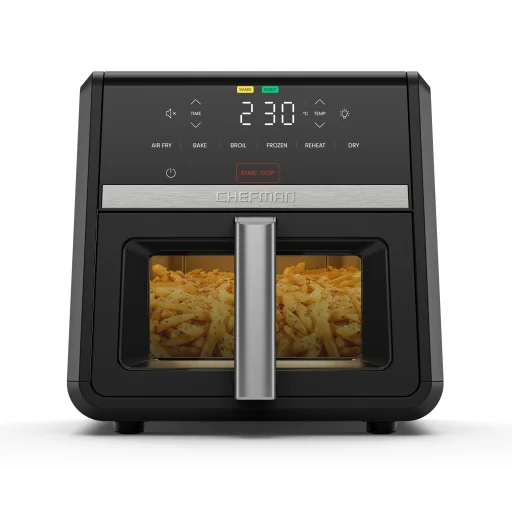 Chefman TurboFry Touch digitálna teplovzdušná fritéza XL 8,5 l DC motor s okienkom - 9