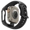 Apple Watch Ultra 1 / 2 / 3 (49 mm) Spigen Liquid Air Pro fekete tok és edzett üvegfólia thumbnail