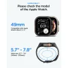 Apple Watch Ultra 1 / 2 / 3 (49 mm) Spigen Liquid Air Pro čierne puzdro a tvrdené sklo thumbnail
