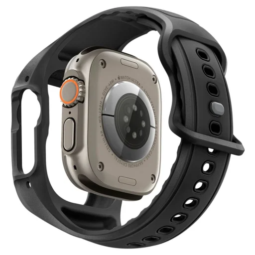 Apple Watch Ultra 1 / 2 / 3 (49 mm) Spigen Liquid Air Pro čierne puzdro a tvrdené sklo - 2