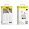 AWEI TA19 ANC Bluetooth 6.0 TWS vezeték nélküli fülhallgató töltőtokkal bézs thumbnail