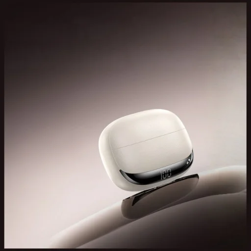 AWEI TA19 ANC Bluetooth 6.0 TWS vezeték nélküli fülhallgató töltőtokkal bézs - 2