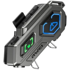 AWEI VS-6 motoros interkomos headset fekete