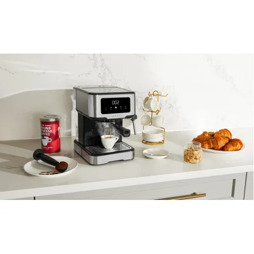 Chefman Easy-Brew digitálny kávovar na espresso - nerezová oceľ - 6