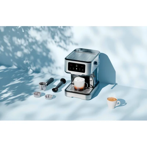 Chefman Easy-Brew digitálny kávovar na espresso - nerezová oceľ - 5