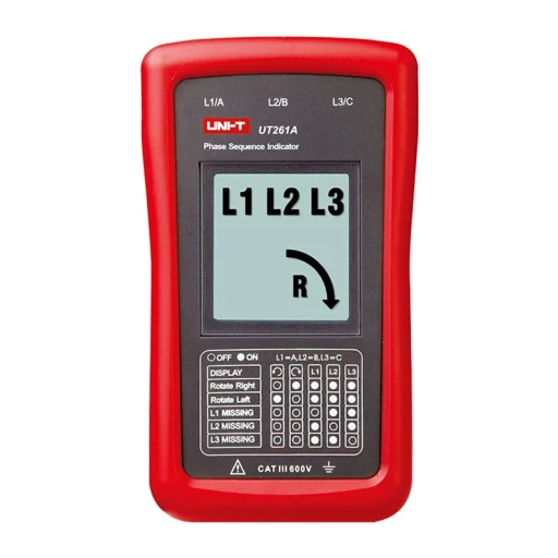 Uni-T UT261A indikátor sledu fáz a smeru otáčania motora - 1