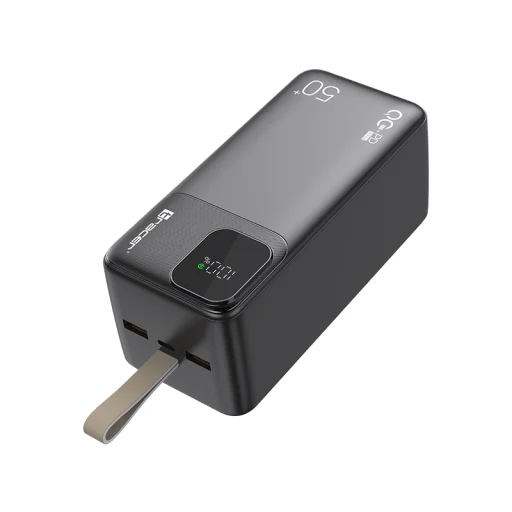 Tracer 47825 Prime-V5 50000mAh QC22.5W+PD20W Powerbank, fekete - 2