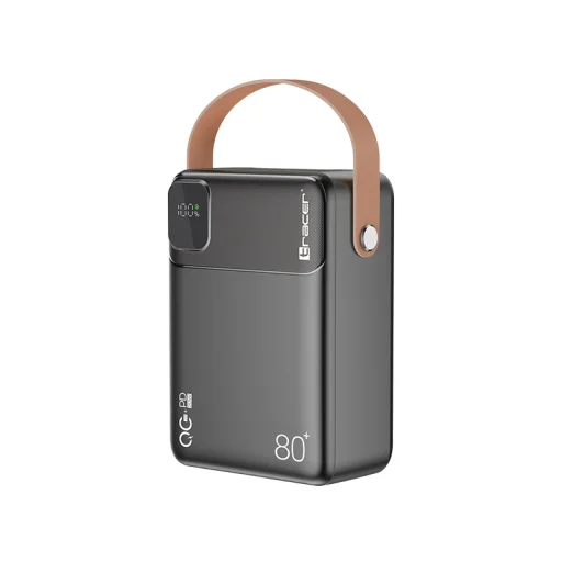 Tracer 47826 Prime-V8 80000mAh QC22.5W+PD20W Powerbank, fekete - 1