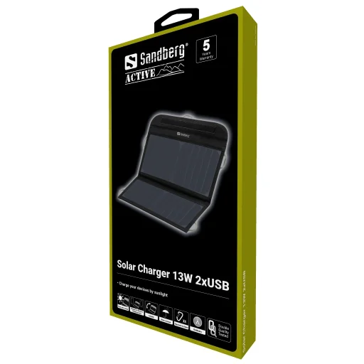 Sandberg 420-40 Solárna nabíjačka 13W 2xUSB - 5