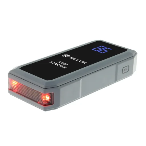 Tellur hordozható autós bikázó, 1500A, power bank, 16800 mAh, LED lámpa - 4