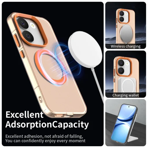 Xiaomi Poco X8 Pro Narancssárga Techsuit CandyCase MagSafe tok - 3