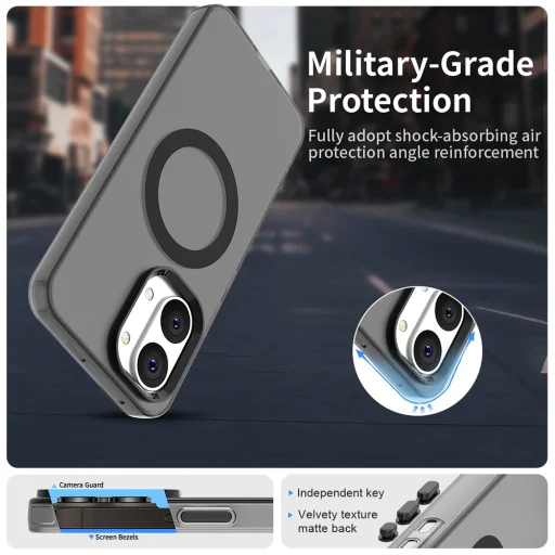 Puzdro Techsuit CandyCase MagSafe pre Xiaomi Poco X8 Pro Max čierne - 3