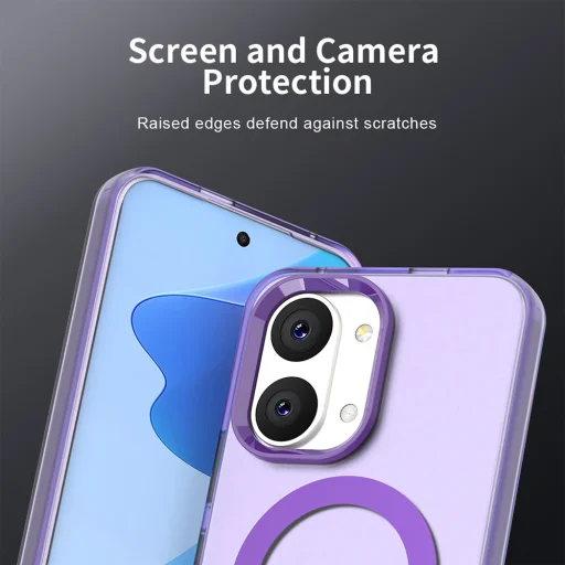 Xiaomi Poco X8 Pro Max fialové flipové puzdro Techsuit CandyCase MagSafe - 2