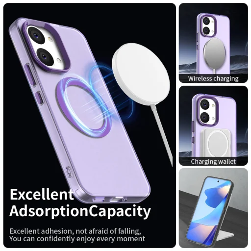 Xiaomi Poco X8 Pro Max fialové flipové puzdro Techsuit CandyCase MagSafe - 4