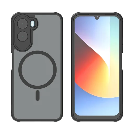 Xiaomi Redmi A7 Pro 4G Fekete Techsuit - HaloFrost II MagSafe tok - 2