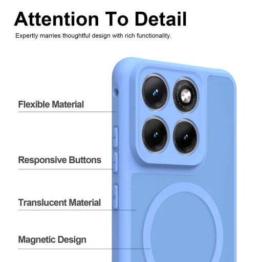 Motorola Edge 70 Fusion Sky Blue Techsuit - HaloFrost II MagSafe tok - 4