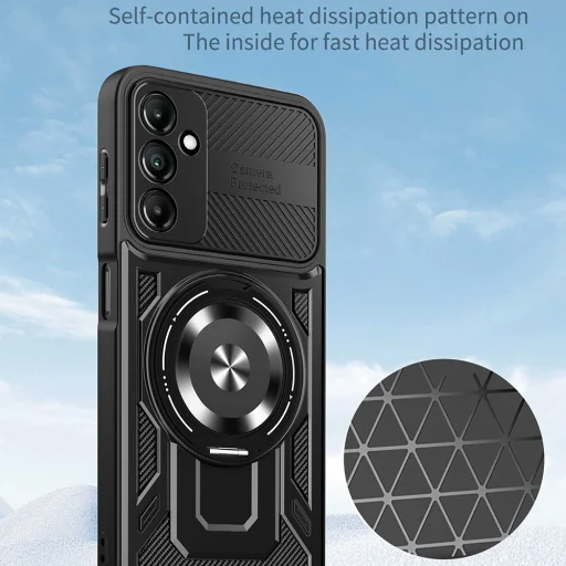 Puzdro Techsuit RuggedCam pre Xiaomi Redmi A7 Pro, fialové - 2
