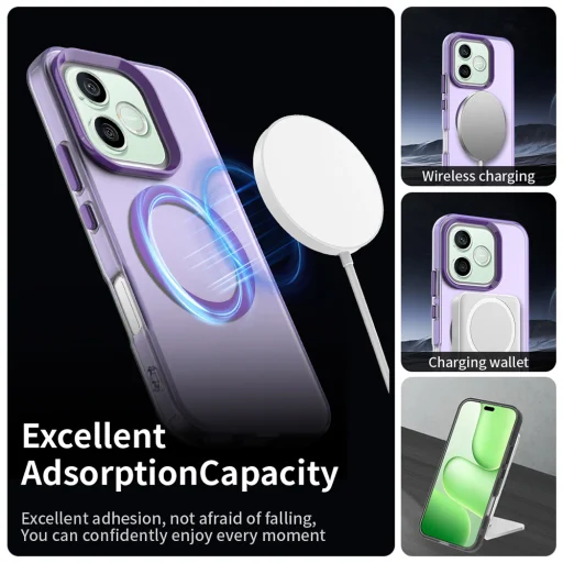 Honor 600 / 600 Pro fialové puzdro Techsuit CandyCase MagSafe - 6