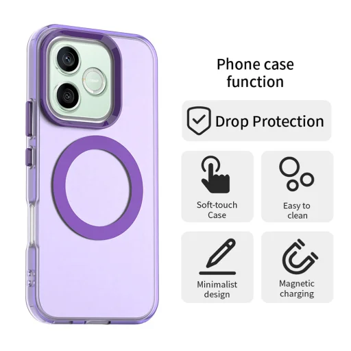 Honor 600 / 600 Pro fialové puzdro Techsuit CandyCase MagSafe - 2