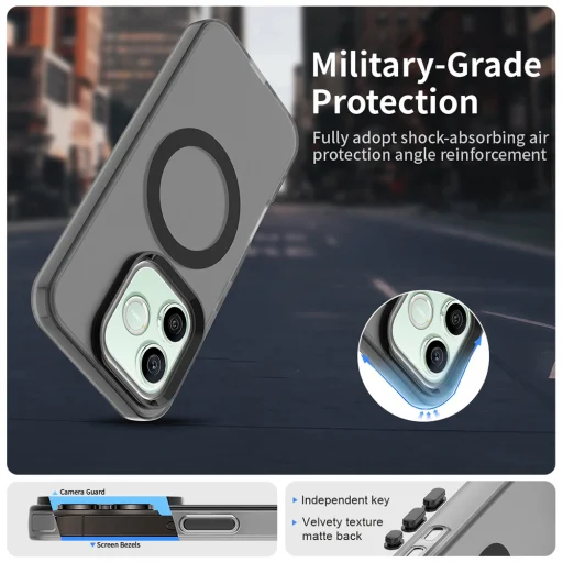 Honor 600 / 600 Pro čierne puzdro Techsuit CandyCase MagSafe - 6