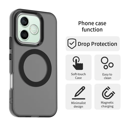 Honor 600 / 600 Pro čierne puzdro Techsuit CandyCase MagSafe - 2