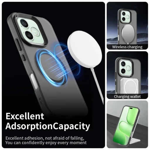 Honor 600 / 600 Pro čierne puzdro Techsuit CandyCase MagSafe - 4