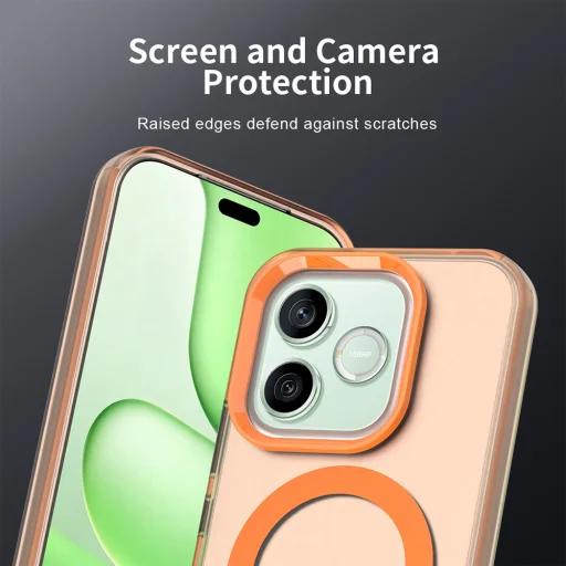 Honor 600 Lite Narancs Techsuit CandyCase MagSafe tok - 3