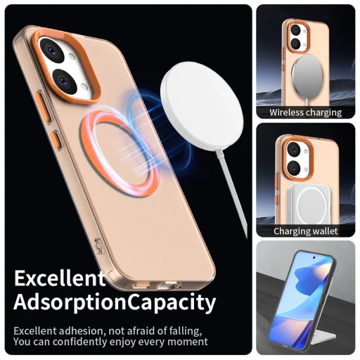 Xiaomi Poco X8 Pro Max Narancs Techsuit CandyCase MagSafe tok - 3