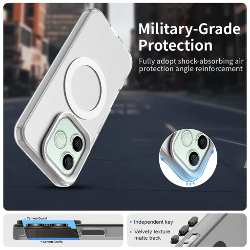 Honor 600 / 600 Pro Biele Techsuit - CandyCase MagSafe puzdro - 5
