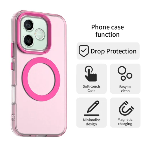 Puzdro Techsuit CandyCase MagSafe pre Honor 600 / 600 Pro, ružové - 2