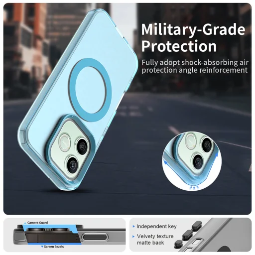 Honor 600 Lite Kék Techsuit CandyCase MagSafe tok - 5