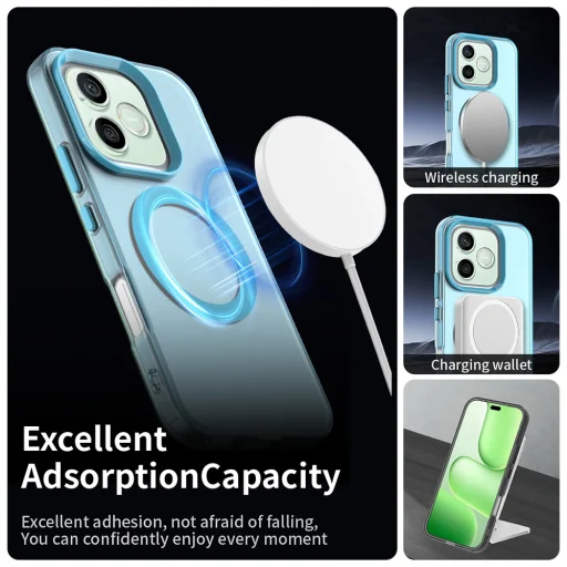 Honor 600 Lite Kék Techsuit CandyCase MagSafe tok - 4