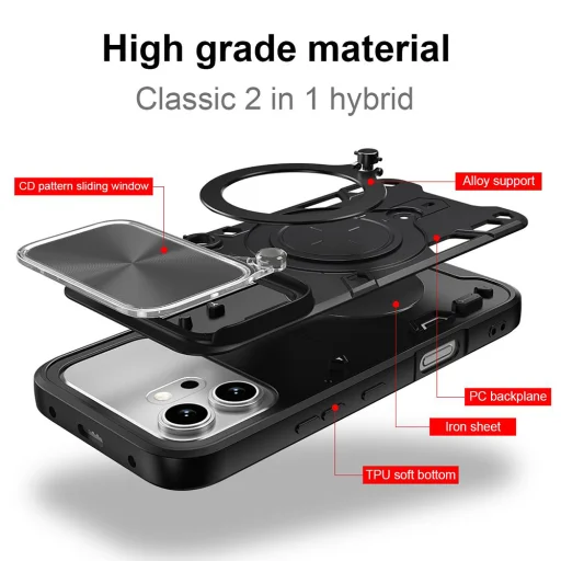 Honor 600 Modré Techsuit - CamGuard Pro puzdro - 3