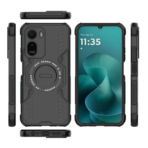 Xiaomi Redmi A7 Pro 4G Fekete Techsuit ArmorMag tok - 3
