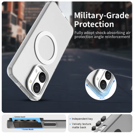 Xiaomi Poco X8 Pro Max Fehér Techsuit - CandyCase MagSafe tok - 3