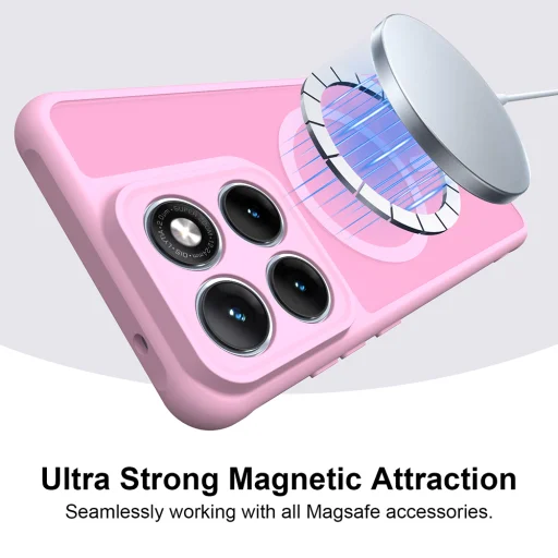 Motorola Edge 70 Fusion Pink Techsuit - HaloFrost II MagSafe tok - 2