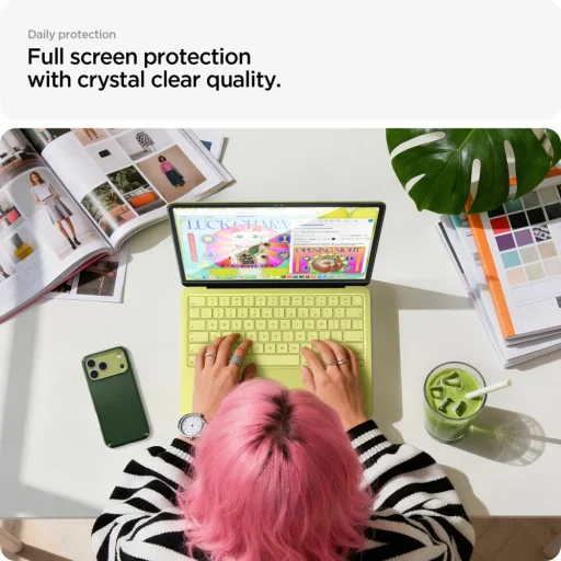 MacBook Neo 13 (2026) Spigen Glas.tR Slim FC čierne ochranné sklo - 6