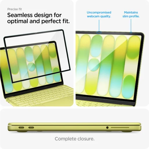 MacBook Neo 13 (2026) Spigen Glas.tR Slim FC čierne ochranné sklo - 9