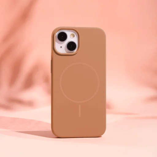 iPhone 12 / 12 Pro 6,1" tenký silikónový MagSafe karamelový kryt - 5