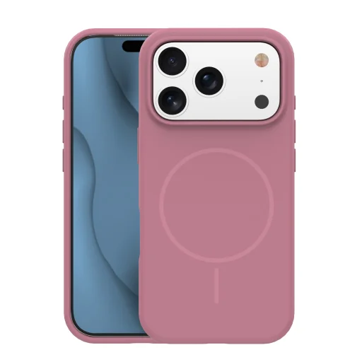 iPhone 12 / 12 Pro 6,1" tenký silikónový MagSafe ružový kryt - 1