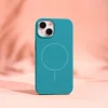 iPhone 12 / 12 Pro tyrkysový silikónový obal Thin Mag thumbnail