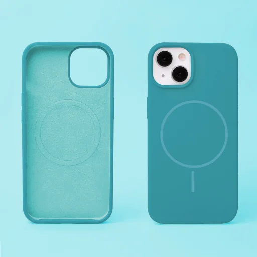 iPhone 12 / 12 Pro tyrkysový silikónový obal Thin Mag - 4
