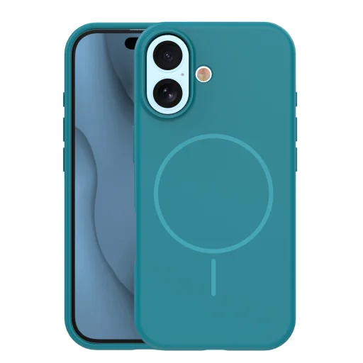 iPhone 17 silikónové puzdro Thin Mag tyrkysové - 1